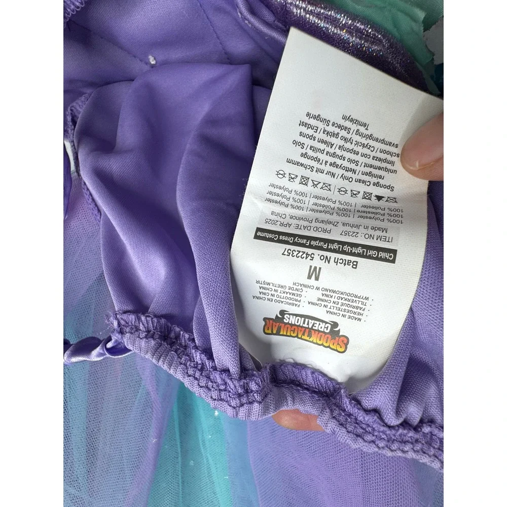 Spooktacular Creations Light-Up‎ Mermaid Tutu Dress Costume Purple Kids Medium